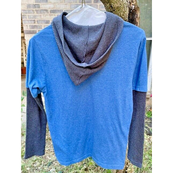 Star Wars Layered Long Sleeve T-Shirt Hoodie Size L Yoda Darth Vader Chewbacca - Picture 3 of 5